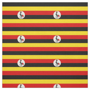 Tissu Drapeau patriotique de l'Ouganda