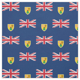 Tissu Drapeau patriotique des îles Turques-et-Caïques