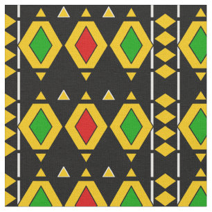 Tissu Drapeau Rasta couleur Africain Motif géométrique