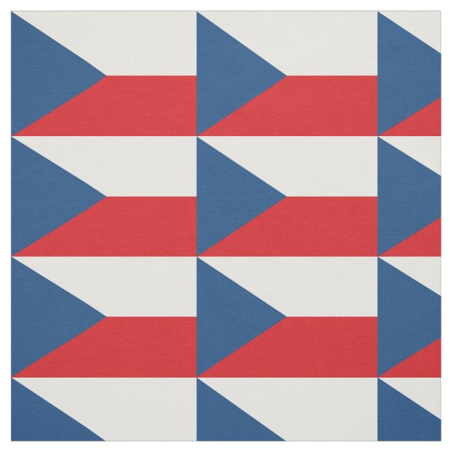 Tissu Drapeau République tchèque (Échantillon)