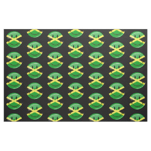 Tissu Drapeau souriant jamaïcain