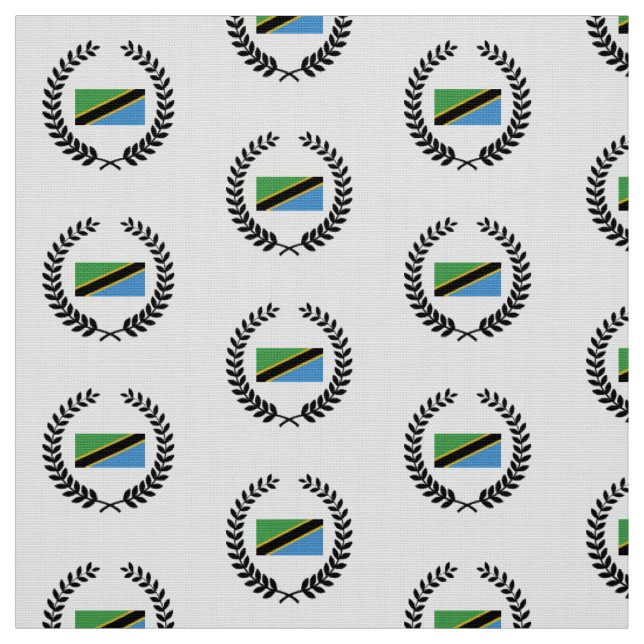 Tissu Drapeau tanzanien (Échantillon)