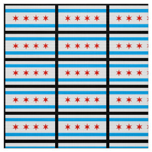 Tissu Drapeau traditionnel de Chicago