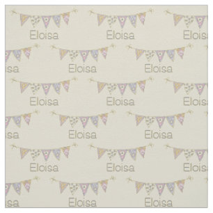 Tissu Drapeaux de Bunting dessin de nom personnalisé tis