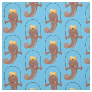 Tissu Drôle sauter boudskipper poisson dessin animé