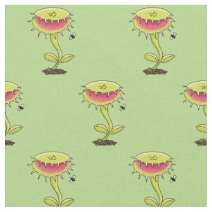 Tissu Drôle Vénus dessin animé de piège à mouches