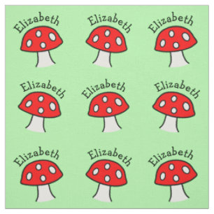 Tissu du nom du champignon rouge
