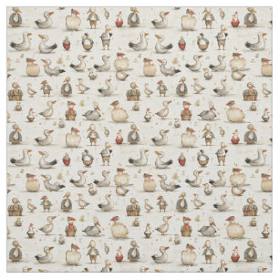 Tissu Duckling Delft : Whimsy Duck