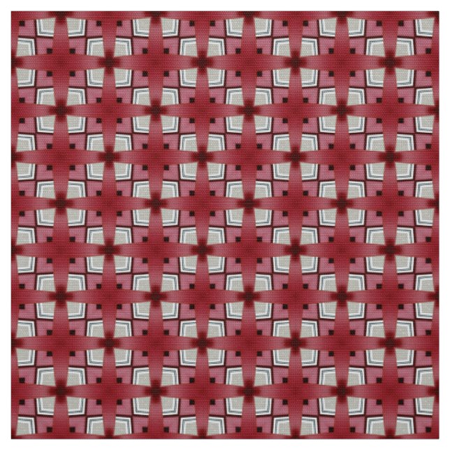 Tissu d'Upholstery motif de croix rouge (Échantillon)