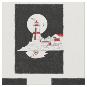 Tissu East Quoddy Head Lighthouse plat amazone