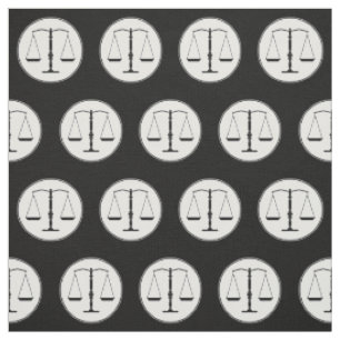 Tissu Échelles de noir de justice
