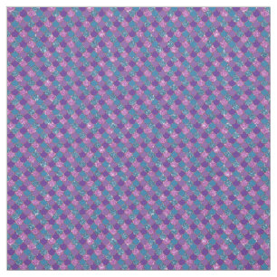 Tissu Échelles de sirène rose et bleu