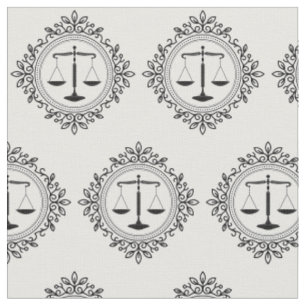 Tissu Échelles décoratives d'avocat de la justice