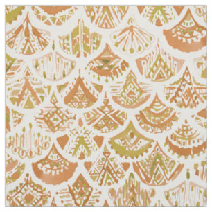 Tissu Échelles d'or de tribal de SIRÈNE AZTÈQUE