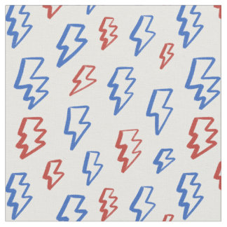 Tissu Éclair du 4 juillet garçons blanc bleu rouge