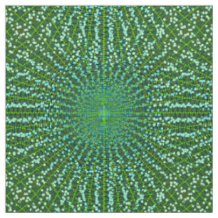 Tissu Éclatement d'étoiles abstrait moderne, vert jade e