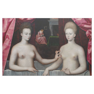 Tissu École de Fontainebleau - Gabrielle d'Estrees