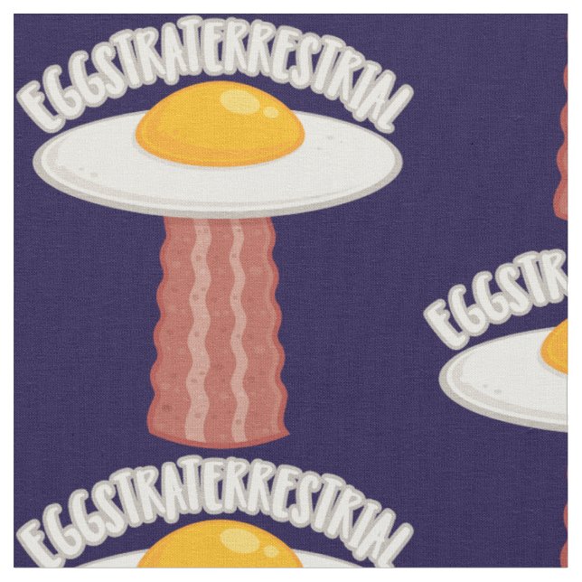 Tissu Eggstraterrestrial Avec Texte (Fermer)