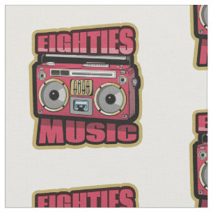 Tissu Eighties Music Stéréo