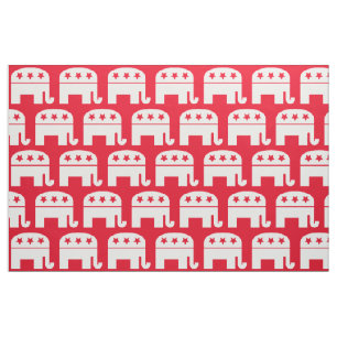 Tissu Élection 2020 Symbole républicain Eléphant