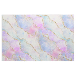 Tissu Élégant Agate Luxe Superbe aquarelle de Pâque
