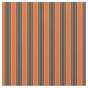 Tissu Elégant motif à rayures tendance l Orange