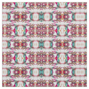 Tissu Élégant violet, blanc et vert motif abstrait