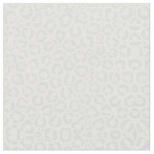 Tissu Elegant White Gray Leopard Cheetah Animal Print