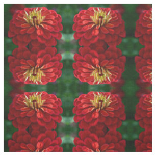 Tissu Elégante photo de fleurs rouges