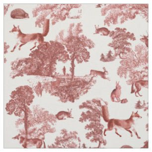 Tissu Elégante toile de campagne de lapin Red Fox Vinta