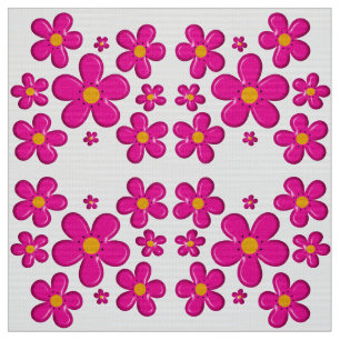 Tissu Élément rose floral