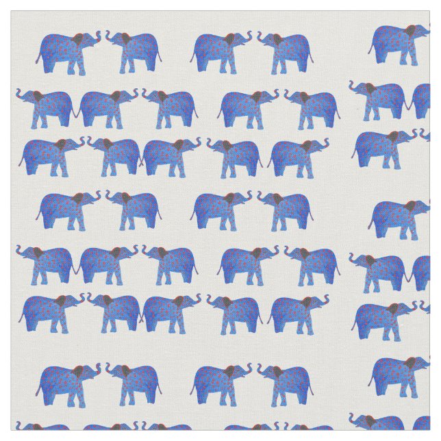 Tissu Eléphants (Fermer)