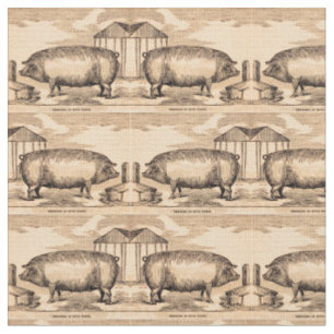 Tissu Éleveur du 19ème siècle de ` d'impression de po