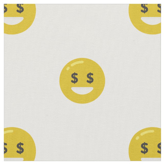 tissu émoji oeil argent (Fermer)