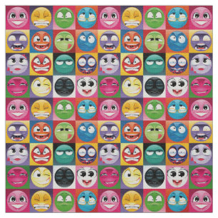 tissu émoji pop art