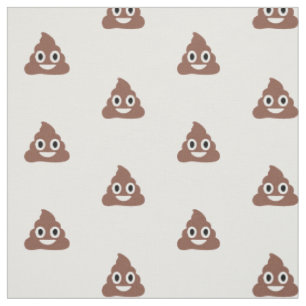 Tissu Émoticon de poo personnalisable