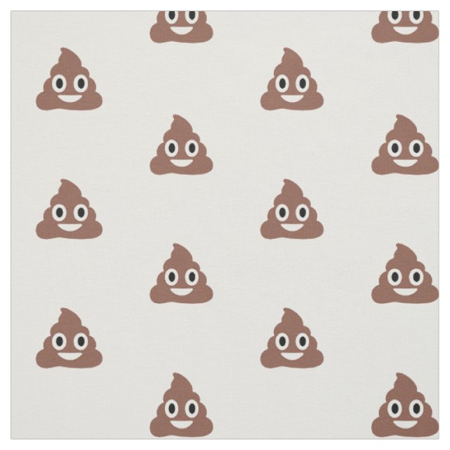 Tissu Émoticon de poo personnalisable (Échantillon)