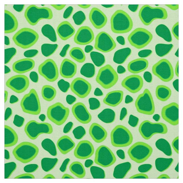 Tissu Empreinte de léopard - nuances de vert de chaux (Échantillon)