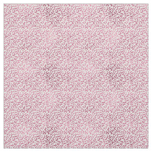 Tissu Empreinte de léopard rose Glam