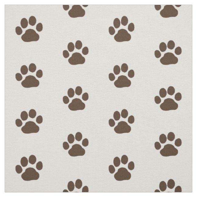 Tissu Empreintes de pattes de chien (Échantillon)