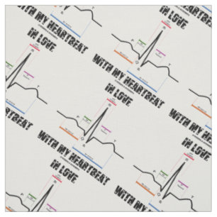 Tissu En amour avec mon électrocardiogramme ECG