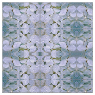 Tissu en cristal blanc d'hortensia