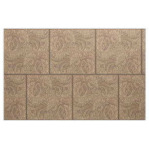 Tissu En Cuir Faux Brown Ouest 9" Pour Croix