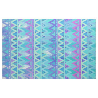 Tissu en pastel léger aztèque tribal de Chevron de