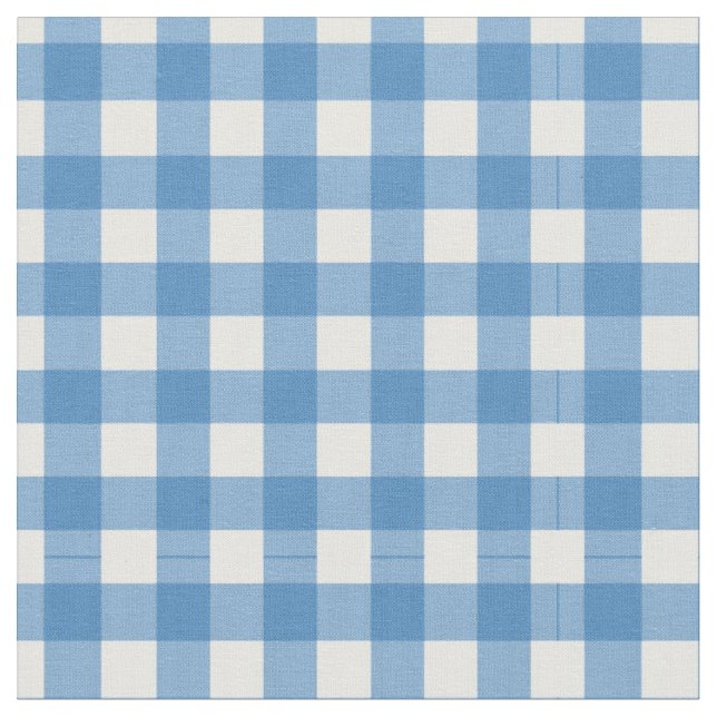 Tissu En vichy Bleu Charme (Fermer)