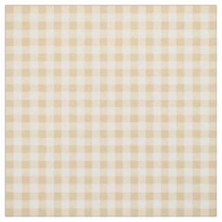 Tissu En vichy Crème  Beige À damiers Motif