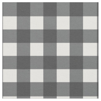 Tissu En vichy noir et blanc