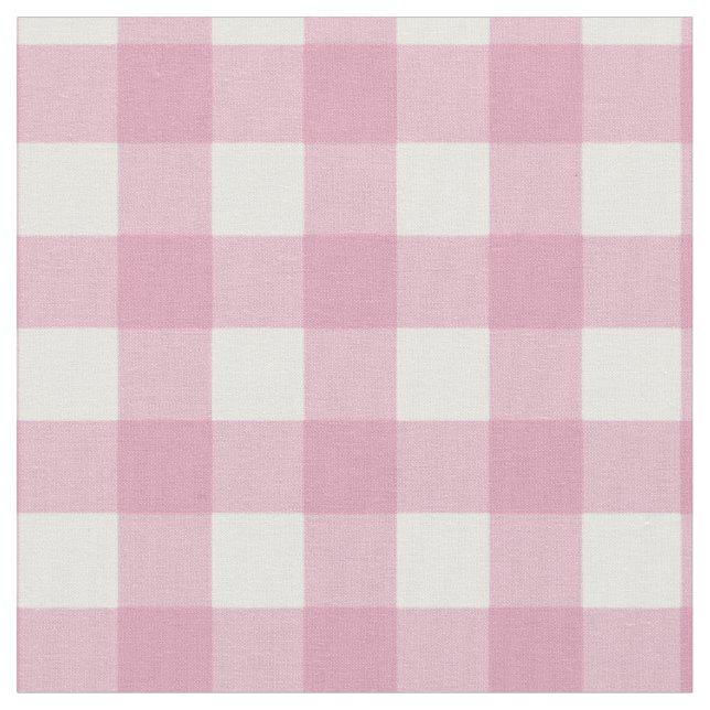 Tissu En vichy rose et blanc (Fermer)