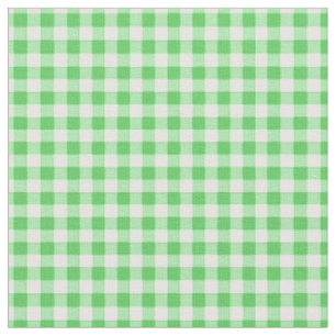 Tissu En vichy verte simple