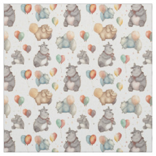 Tissu Enchanter le mauvais ajustement : Whimsy Hippo
